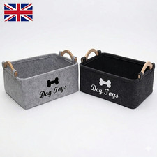 Dog Toy Box Storage Basket Foldable Organizer Storage Box / Handle Storage Bin