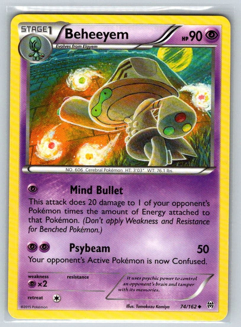 Beheeyem 74/162 Breakthrough Regular LP Tomokazu Komiya art