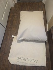 BADESOFA Back Bath Pillow Large Ivory Pearl SOFALPT