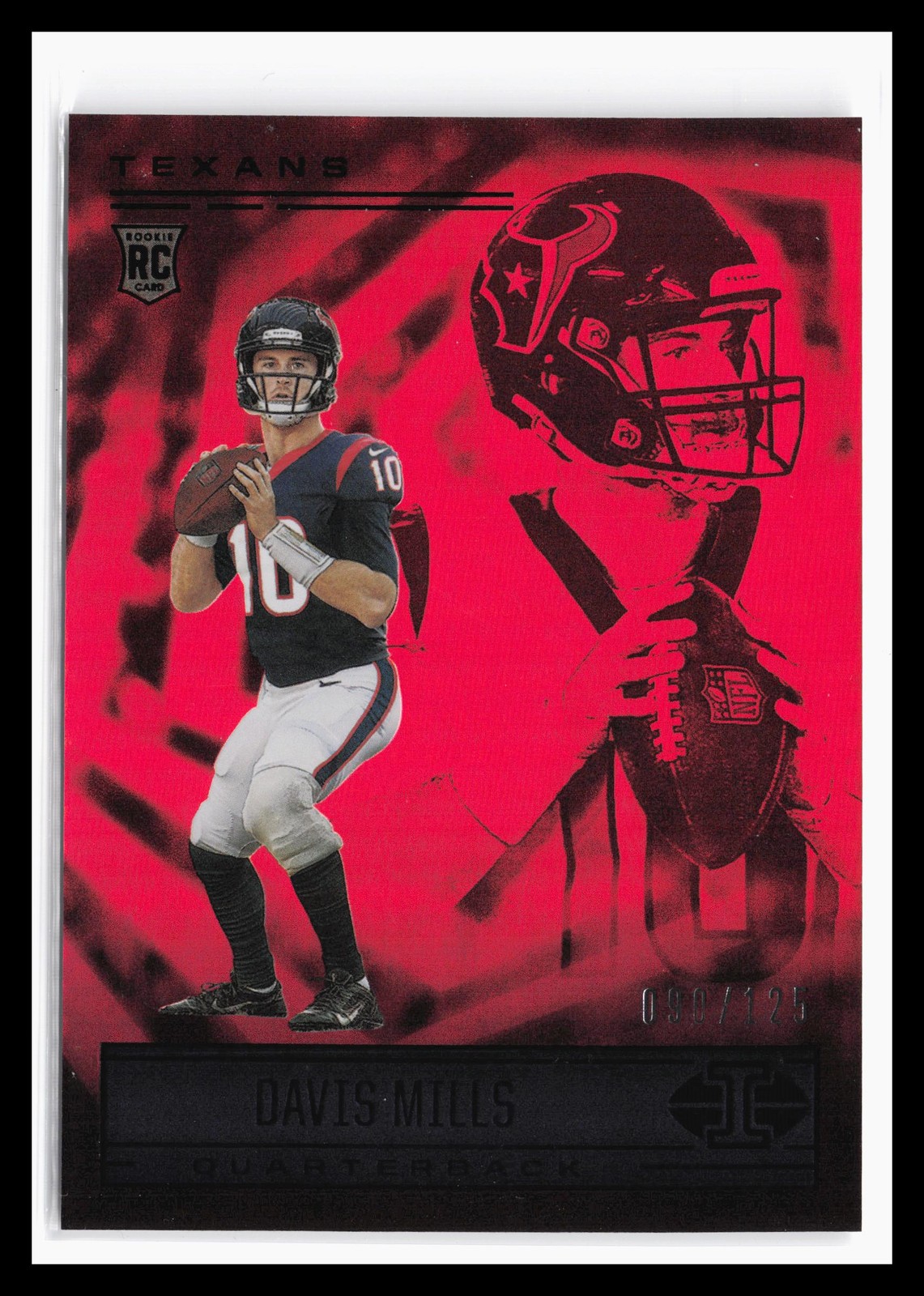 Davis Mills Panini Illusions #80 Trophy Collection Red