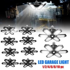 10pack Led Garage Light 600w 900000lm Deformable Bright Shop Ceiling Bulb Lamps 10pack Led Garage Light 600w 900000lm Deformable Bright Shop Ceiling Bulb Lamps