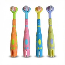 Toddler Toothbrush 4 Pack, Ultra Soft Bristles Kids Toothbrush for Ages 3-12 ...