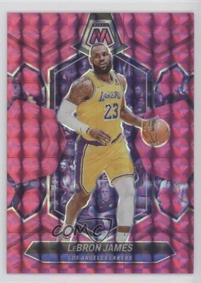 2023-24 Panini Mosaic Pink Mosaic Prizm 82/149 LeBron James #92 hs9