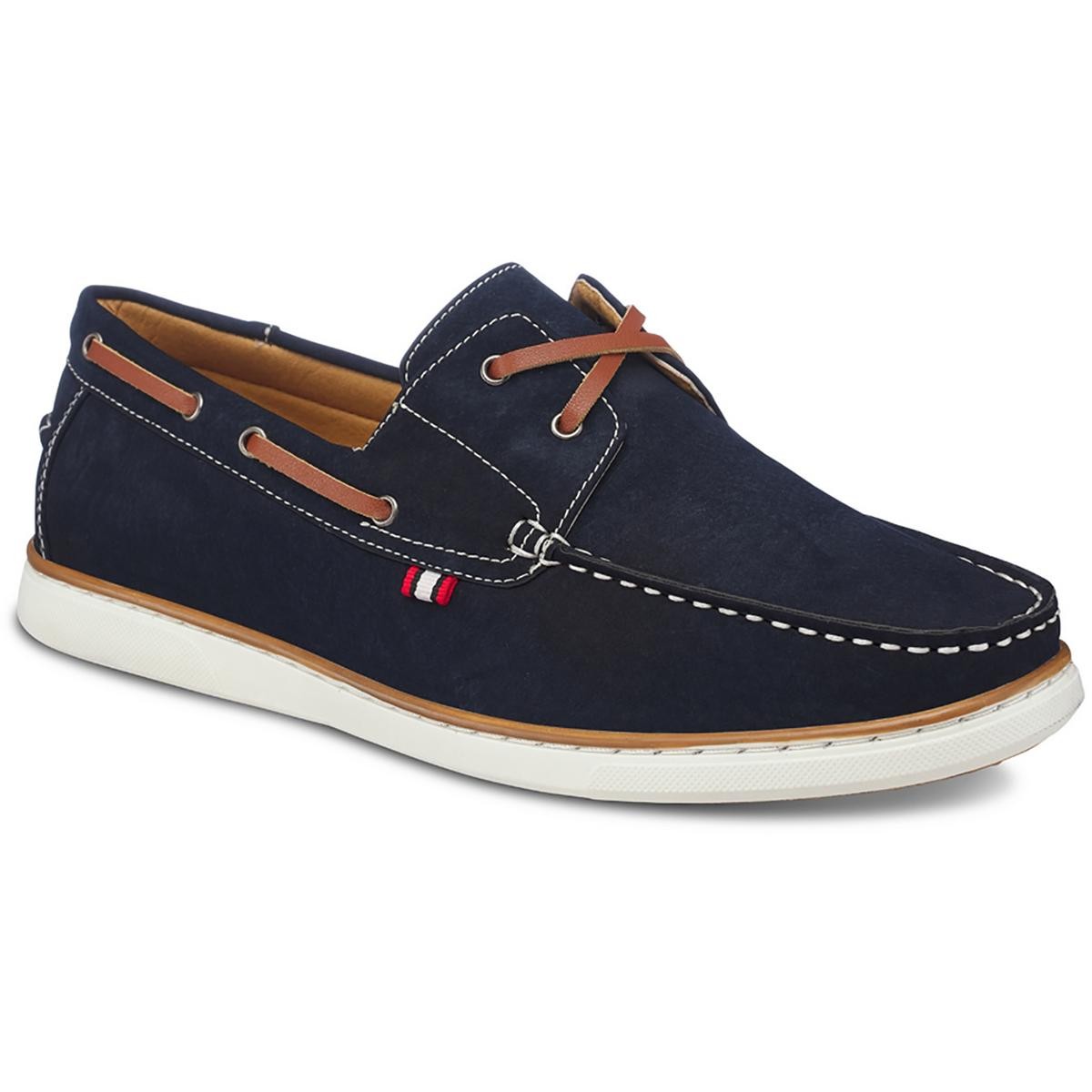 Удобные лодочные туфли Aston Marc Mens HARBOR из искусственной кожи на шнуровке BHFO 1573 3090₽