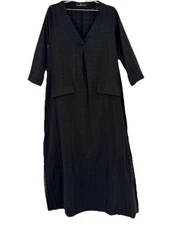 Pomander Place by Tuckernuck Black Carolina Caftan Dress Maxi Swim Cover-Up M