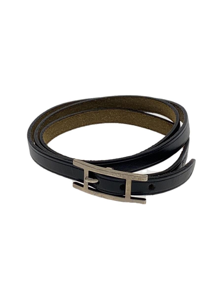 Hermes Black Leather Bracelet for Women 1217