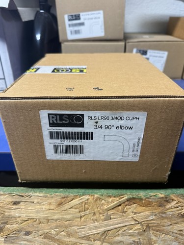 RLS 3/4" Refrigerant Copper Press 90° Long Radius Elbow 10-Pack