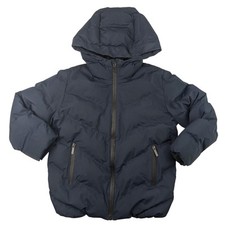 Zara Boys Navy Heat-Sealed Puffer Coat