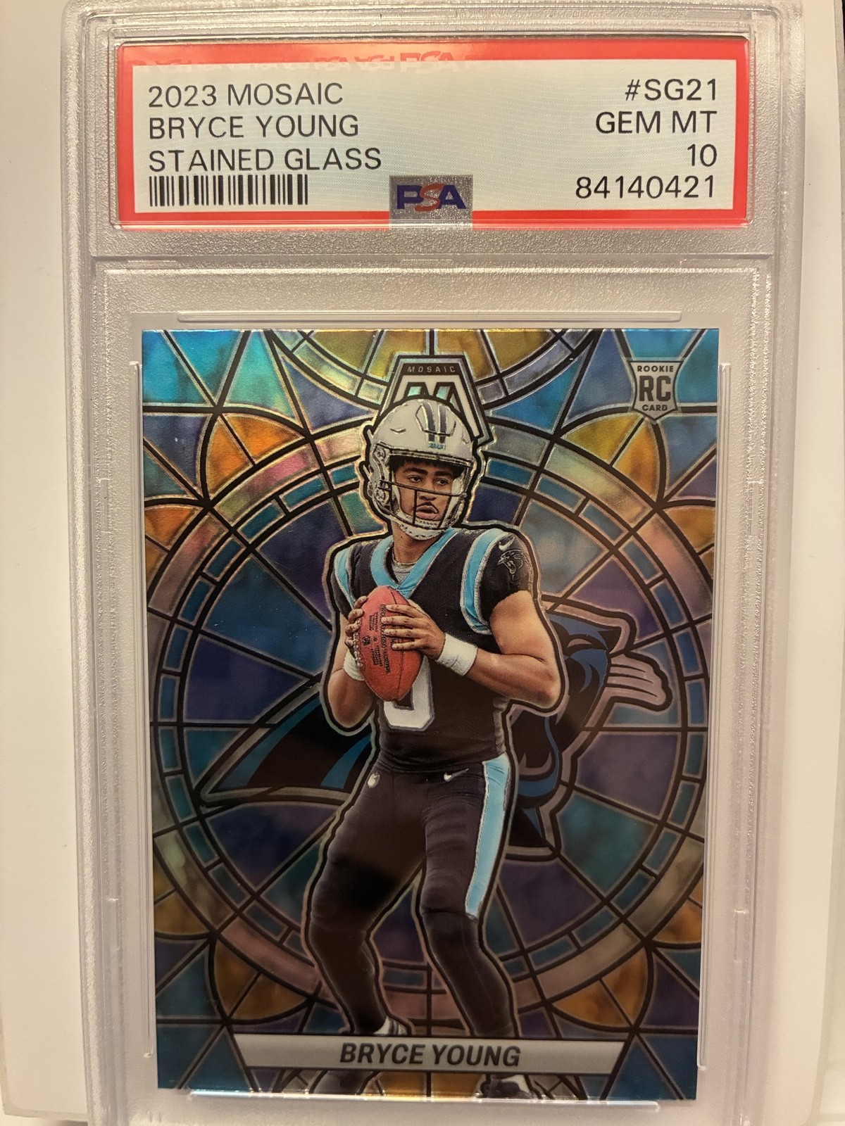 Bryce Young Panini Mosaic Stained Glass #SG21 Base