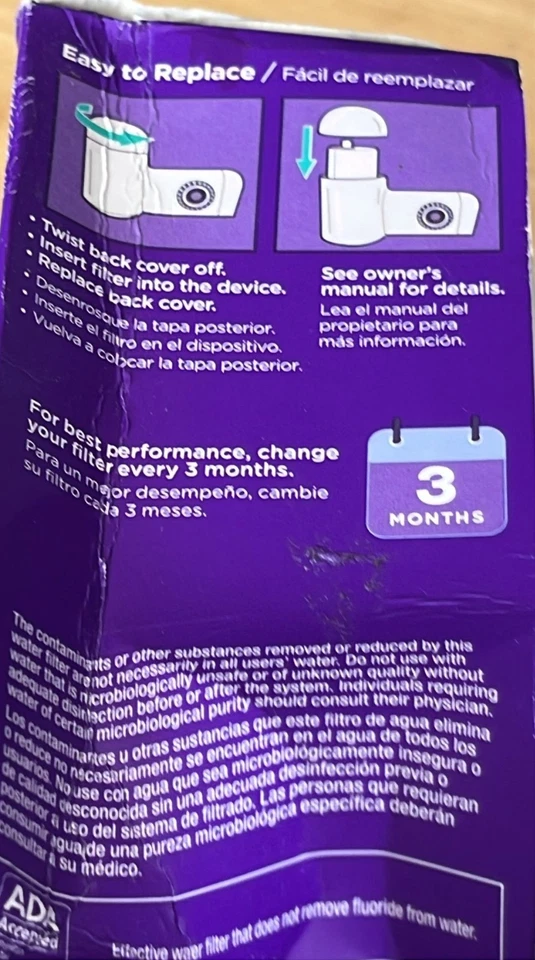 PUR Genuine Faucet Water Filter Replacement RF-3375 Reduces 70 Contaminants NSF - Image 2 of 4