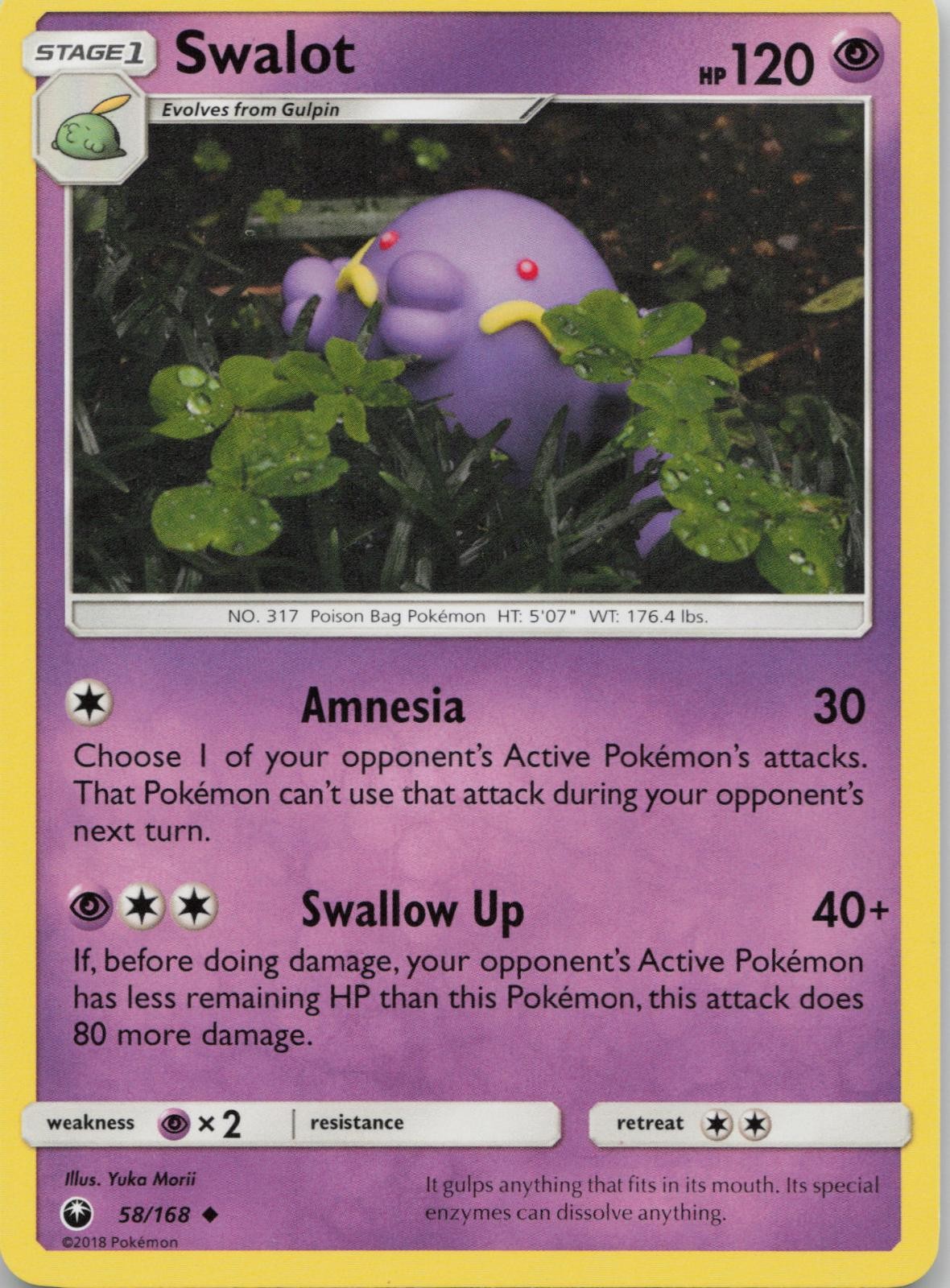 Swalot 58/168 Celestial Storm Pokemon Yuka Morii LP