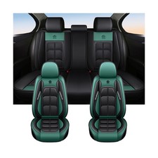Car Seat Covers Full Set Front  Rear , Universal 5-Seat   Waterproof PU
