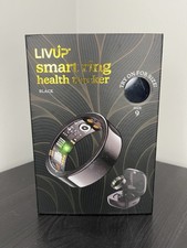 LIVUP SMART RING HEALTH TRACKER Black Size 9 New