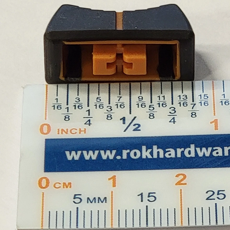 ORIGINAL ORANGE SLIDER KNOB PART - Tascam M-108 12 Channel Audio Recording Mixer - Image 4 of 4