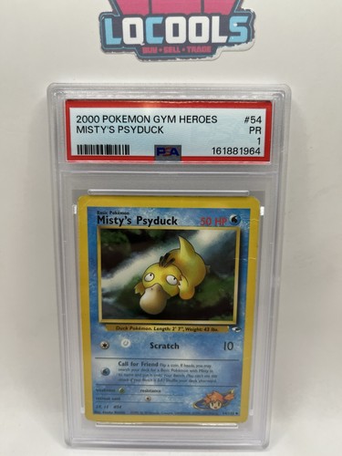 Misty's Psyduck (Unlimited) graded PSA 1 for sale on eBay