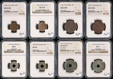 💥 8 PALESTINE COINS (1927-1941) NGC BEAUTIES MUST SEE 💥 CV $550 ⚡️FREE SHIP⚡️