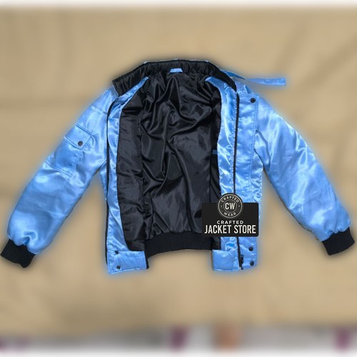 Handmade TV Series Stranger Things Steve Harrington Blue Bomber Jacket ...