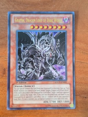 Yu-Gi-Oh! SDGU-EN001 Grapha, Dragon Lord of Dark World Ultra Rare NM 1st
