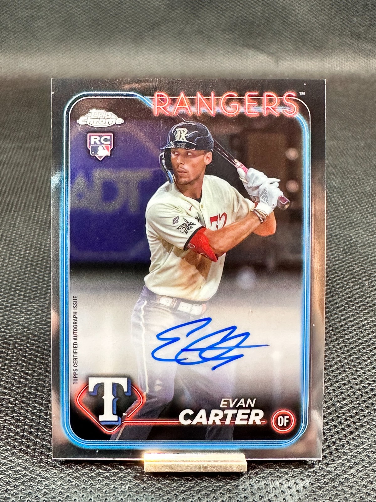 2024 Topps Chrome  EVAN CARTER  RC Rookie Auto  On Card  #RA-EC