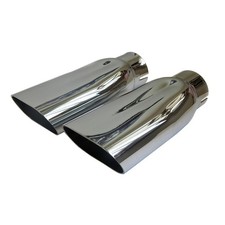 69-72 Chevelle Ss Ls5 Ls6 Ls3 Tail Pipe Chrome Dual Exhaust 2.5 Tip Tips Pair 69-72 Chevelle Ss Ls5 Ls6 Ls3 Tail Pipe Chrome Dual Exhaust 2.5 Tip Tips Pair