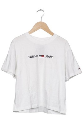 Tommy Jeans T-Shirt Damen Shirt Kurzärmliges Oberteil Gr. S Baumwoll... #bp1msmv