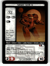 BattleTech Night Gyr A 1997 Wizards of the Coast CCG Mech Card