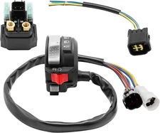 Start Stop Switch & Starter Solenoid Relay & Plug for Yamaha Raptor 700 700R YFM