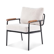 Accent chair, Mid-Century Metal Frame Armchair, Occasional Reading Chair