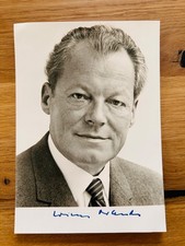 Autogrammkarten - Autogramm - alt - Willy Brandt