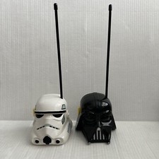 Vtg 1994 Star Wars Walkie Talkies Darth Vader/Stormtrooper Tested Works Great C1