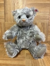 RARE Steiff The Royal Platinum Wedding Bear Grey Mohair 2017 28cm 690280 70 Anni