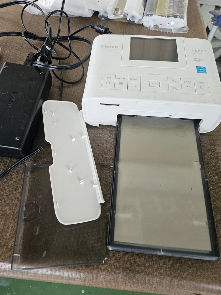 Canon Selphy CP1300 Compact Photo Printer Bundle Extra Paper & Ink Cartridges