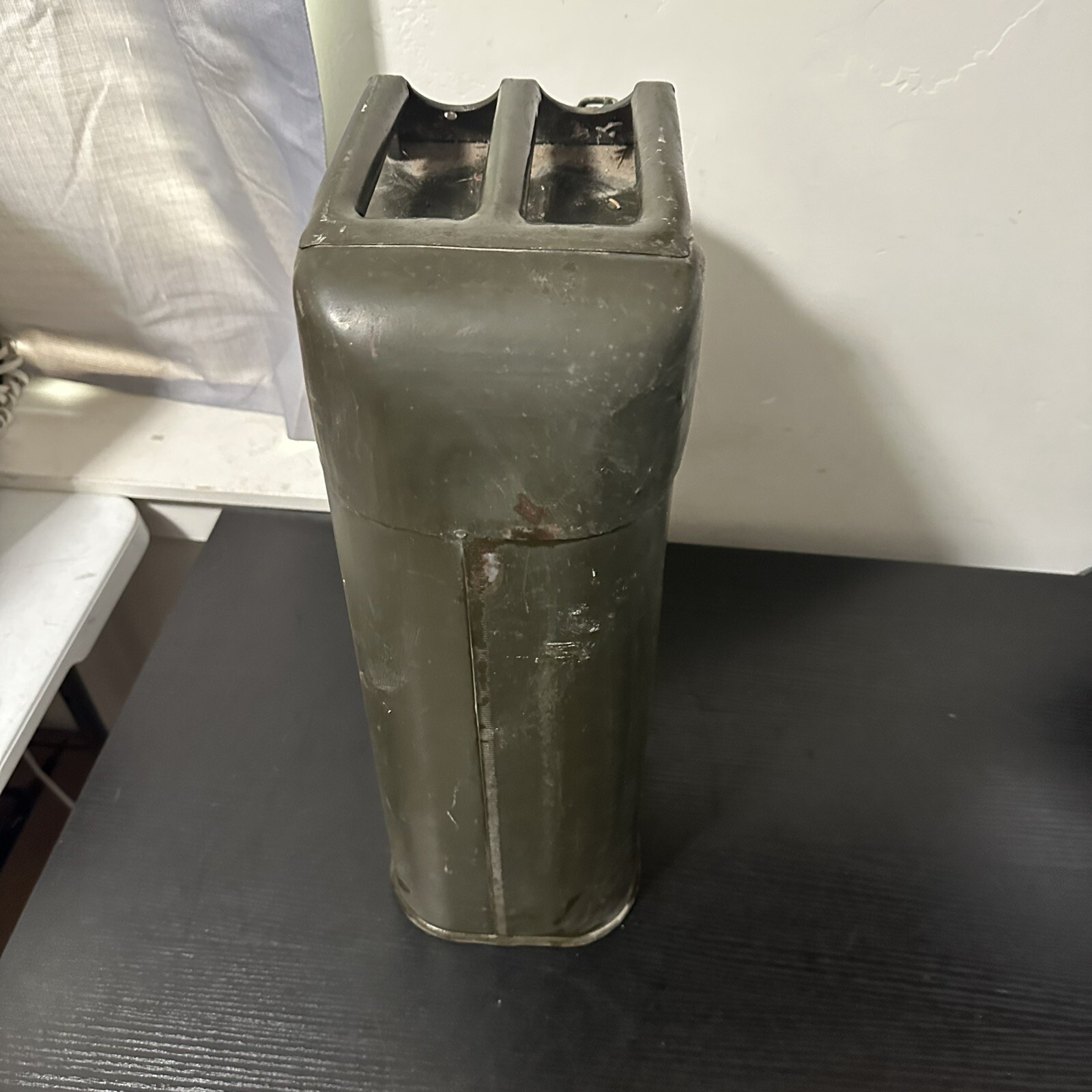 Vintage 1951 US Army Korean War Metal Gas Can Canister Drum ICC 5L