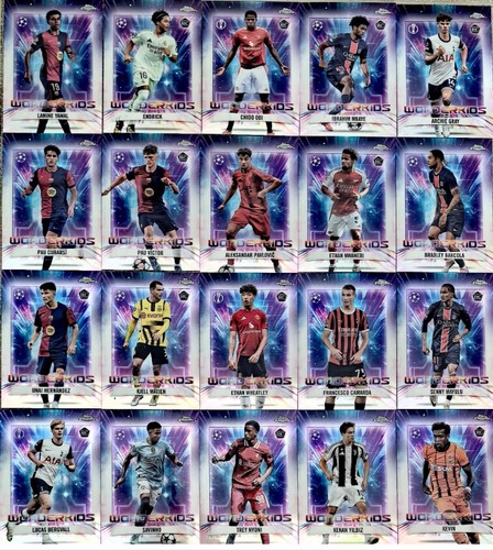 Endrick/Lamine Yamal 2024-25 Topps Chrome UEFA RC Wonderkids Full Set 20 #3