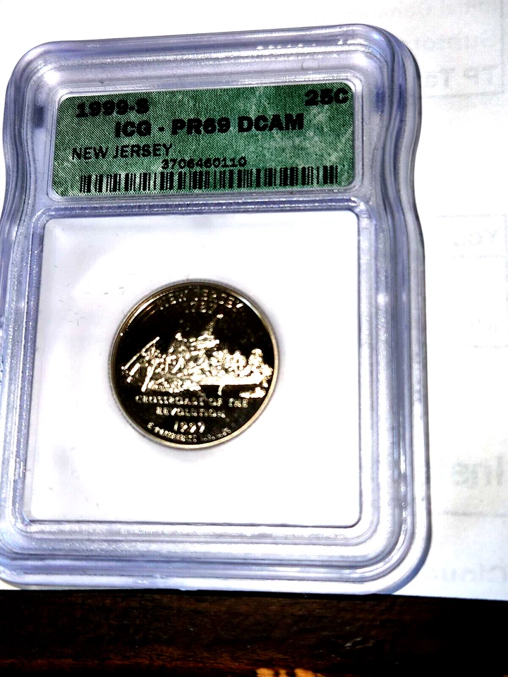 1999-S New Jersey Washington Quarter ICG PF-69 DCAM - Image 3 of 4