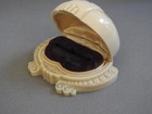 incredible vintage ART DECO NOUVEAU JEWELRY RING DISPLAY BOX ivory plastic — photo 9
