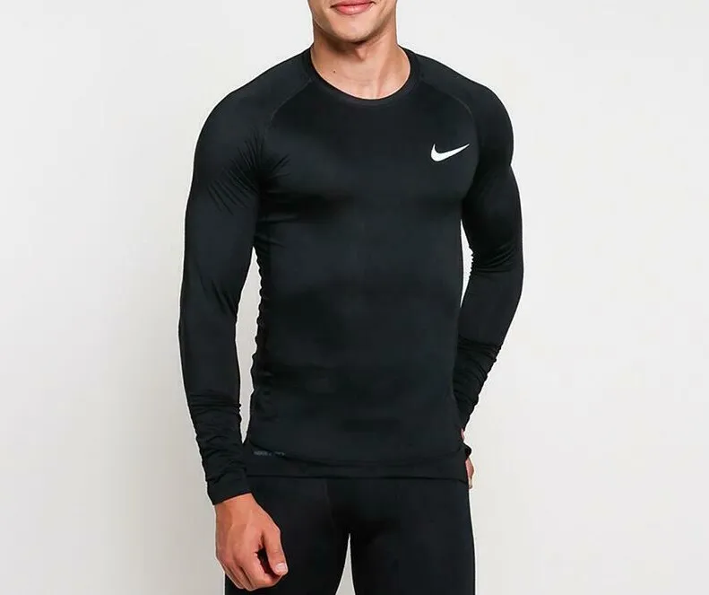 responder ético Fuente Nike AS Pro Tight Training Top Men&#039;s Long-Sleeve Compression Shirts  BV5589-010 | eBay