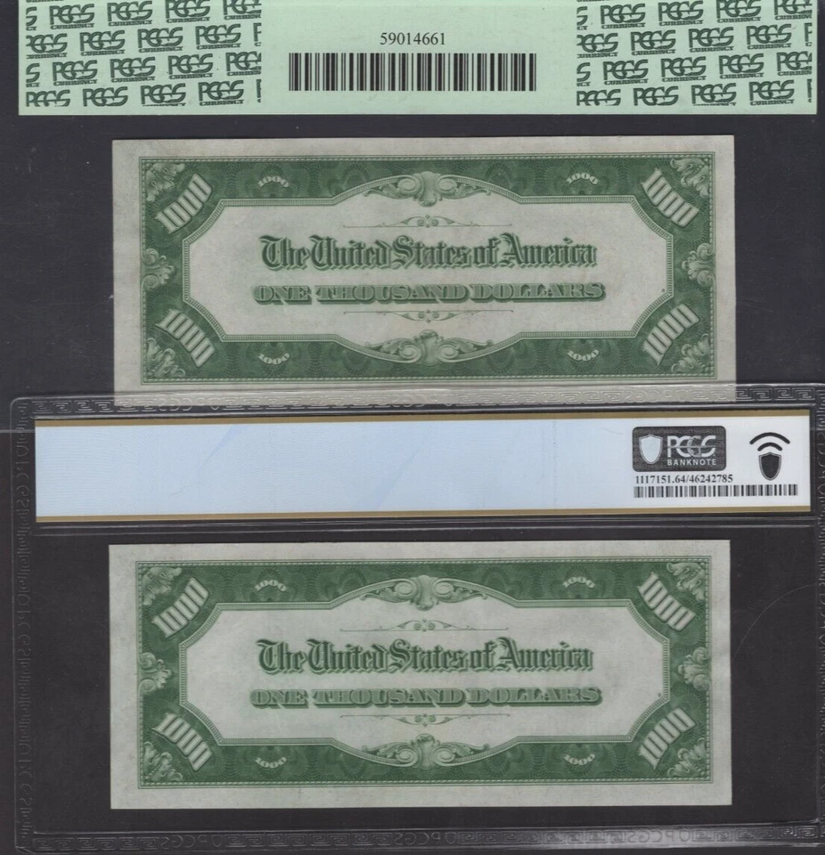 1934 A Boston 1000 consecutive pair pcgs64 PPQ - Image 2 of 2