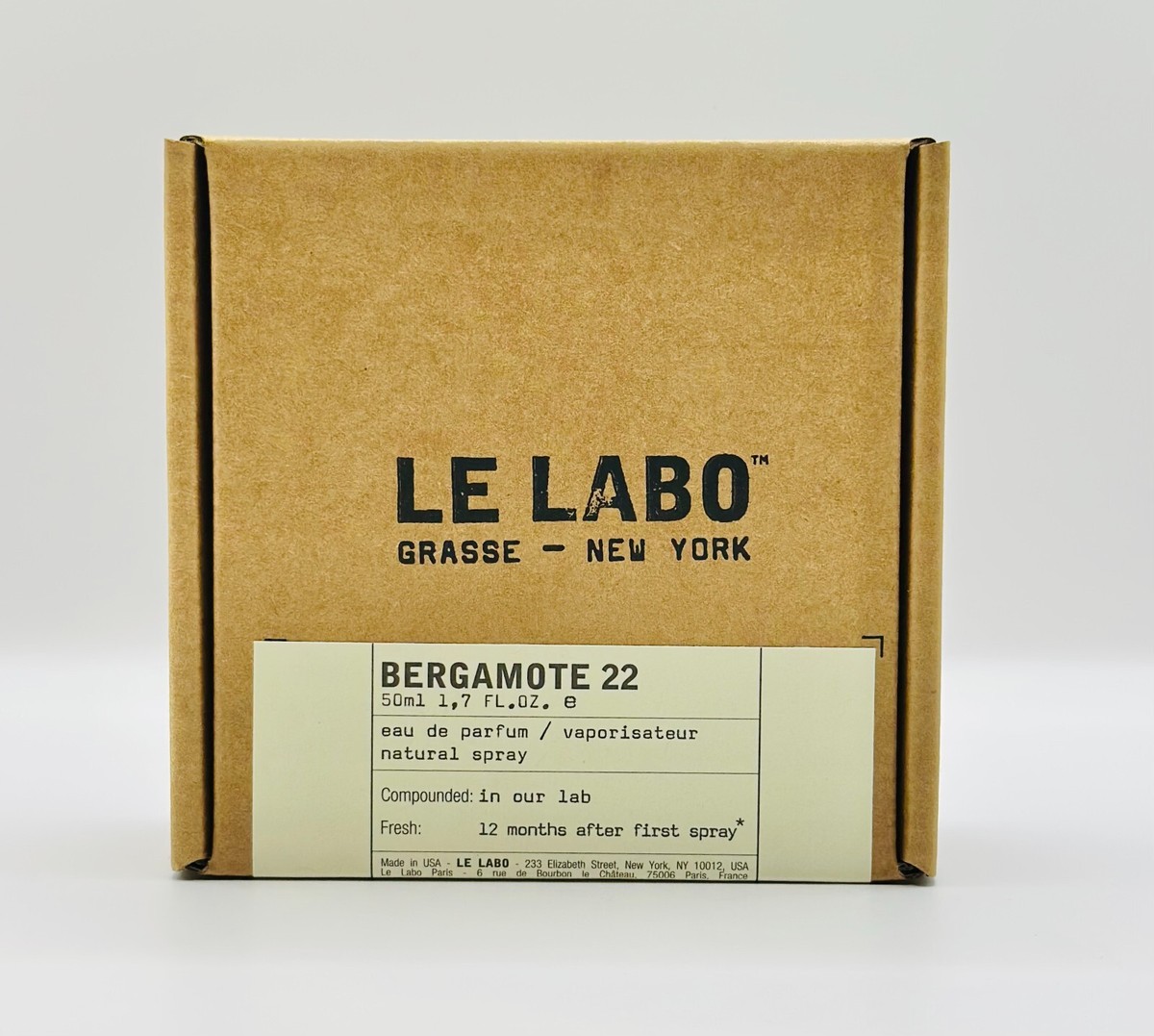Le Labo Bergamote 22 1.7 fl oz 50ml eau de parfum | eBay