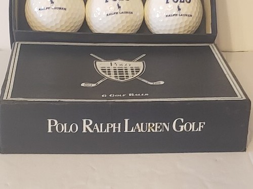 Polo Ralph Lauren 5 WHITE/1 Yellow SURLYN 90 COMPRESSION GOLF BALLS SET Vintage - Picture 5 of 15