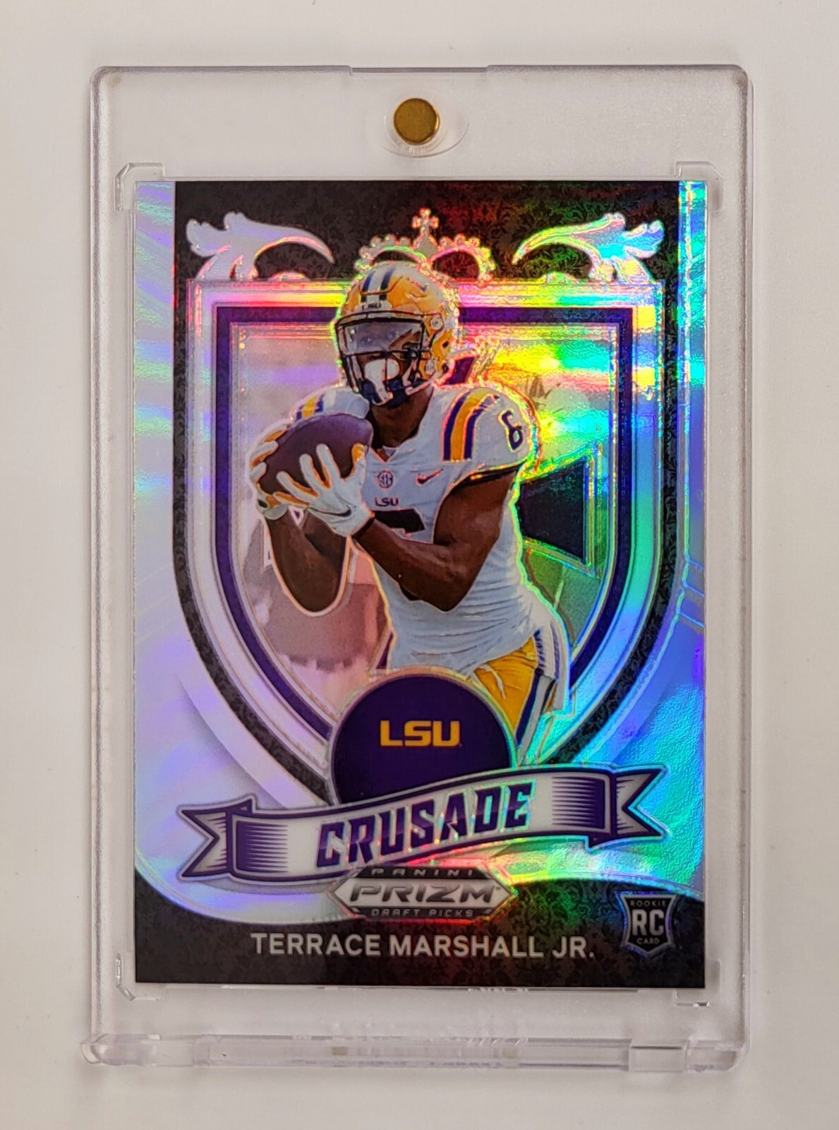 SILVER PRIZM MINT 2021 Draft Picks Terrace Marshall Crusade #180 LSU Tigers 🐅