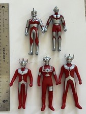 Set of 5 Bandai Ultraman Kaiju Ultraseven Monster 5.5  Action Figure Soft Vinyl
