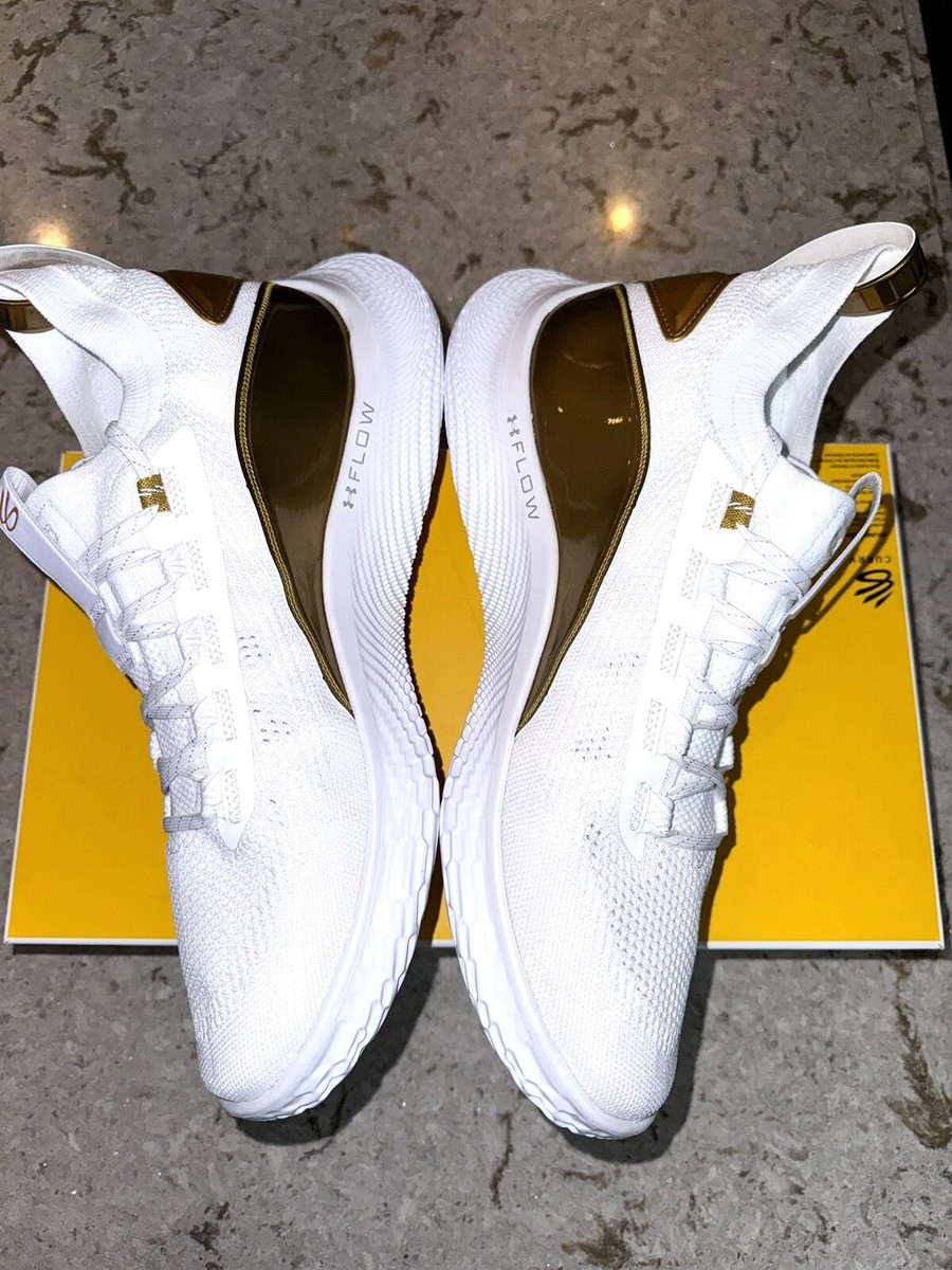 Under Armour Curry 8 Golden Blooded White/Gold Mens Basketball Shoes Size 13 Under Armour Curry 8 Gold Blooded 2020 for sale | eBay main image 4