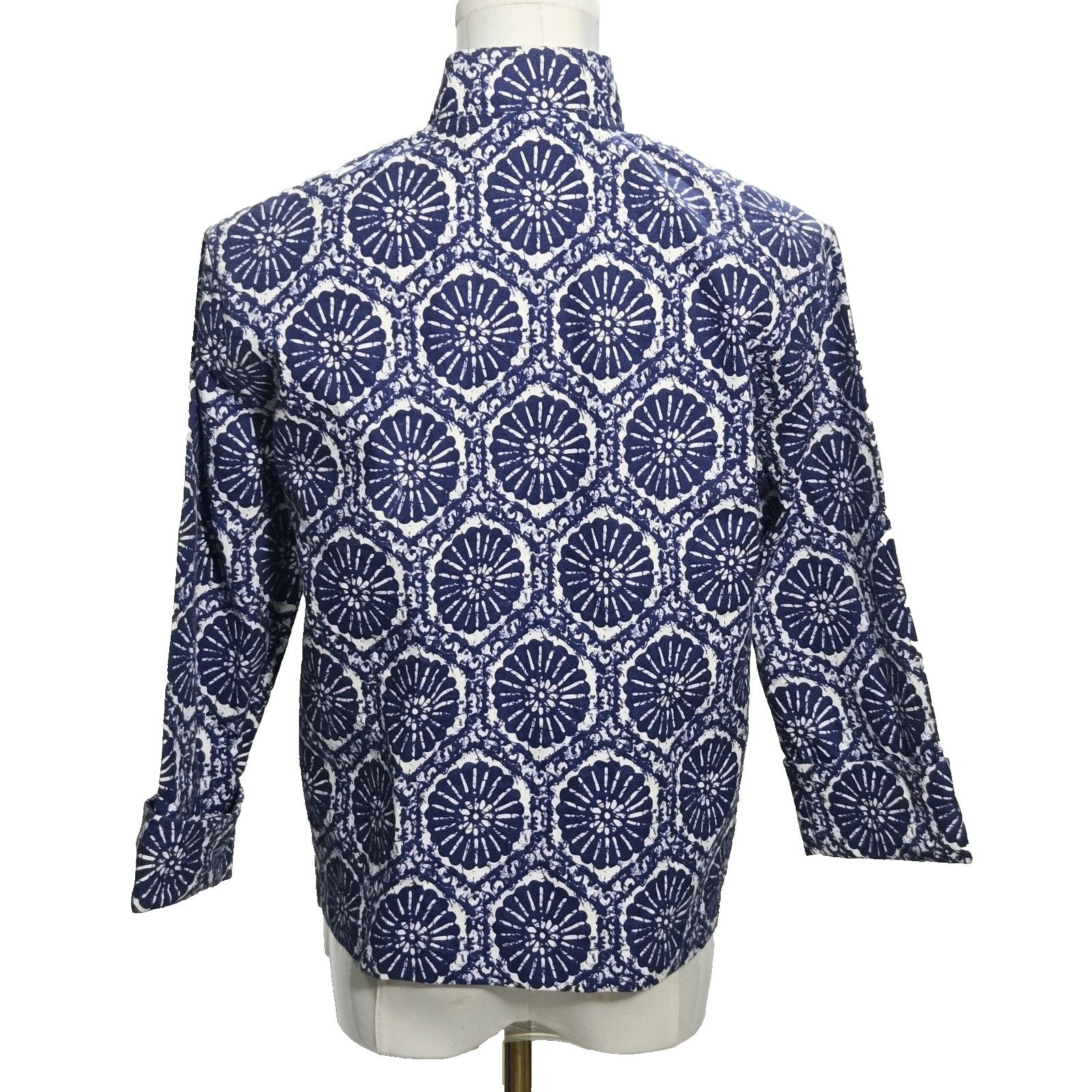 Giacca pony vintage dipinta donna taglia small made in USA bottoni spalla