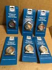 Smart Choice Refrigerator and Freezer Thermometer L304432837 LOT OF 6x