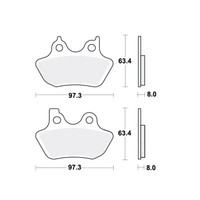 TRW SV BremsbeläGe Passend Vorn FüR Harley Davidson Flstc 1584 Bj. 2007-2007