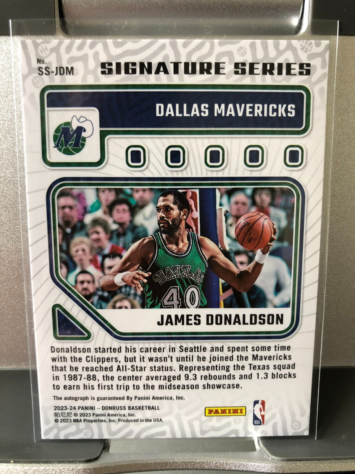 James Donaldson 202324 Donruss Signature Series Auto Dallas Mavericks SSJDM eBay