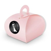 Itenga Set Wir Sagen Dank M25 24X Geschenkbox Karton Mit Griff Rosa Und Sticker