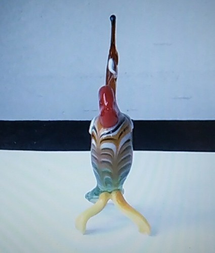 Figurine of a parrot. Murano glass decor. Bird. PARROT - Picture 2 of 5