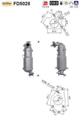   Ruß-Partikelfilter für Honda Accord 2.2 i-DTEC, 110/132kW, Euro 5